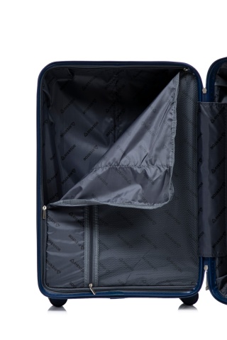 Troler mediu Aventor AV105, 65x44x25.5 cm, polipropilena, bagaj de cala, cifru TSA, bleumarin - Img 4