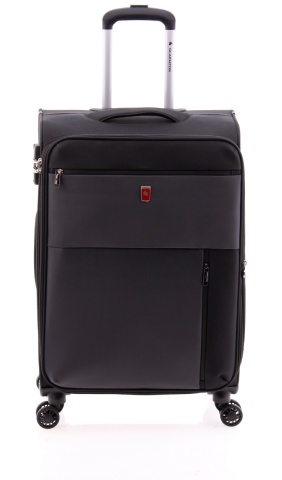 Troler Mediu, Extensibil, 4 Roti Duble, Nylon, Gladiator, Arctic, MG 3711 - 66 cm, Negru - Img 8