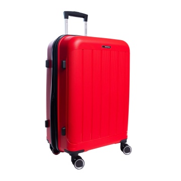 Troler mediu extensibil Aventor AV101, 65.5x43.5x26 cm, polipropilena, bagaj de cala, fermoar antifurt, +20% capacitate, cifru TSA, rosu - Img 12