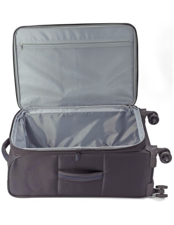 Troler mediu extensibil Benzi BZ 5825, poliester, bagaj de cala, 68x42x27 cm, 4 roti duble la 360°, bleumarin - Img 2