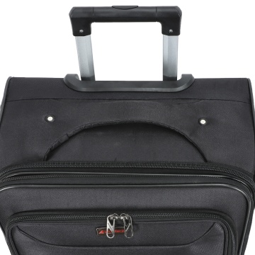 Troler mediu extensibil Madisson, 66x41x24/29 cm, poliester, bagaj de cală, 4 roți duble, cifru, SW55104, negru - Img 10