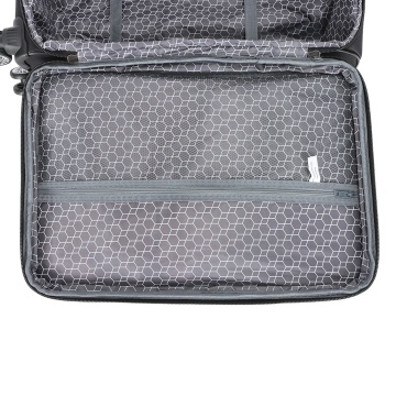 Troler mediu extensibil Madisson, 66x41x24/29 cm, poliester, bagaj de cală, 4 roți duble, cifru, SW55104, negru - Img 8