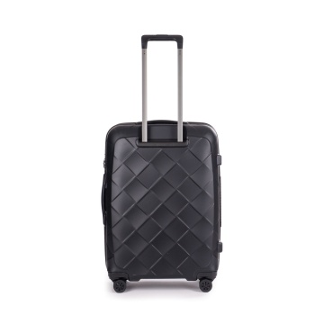 Troler Mediu Policarbonat/Piele Naturala Stratic Leather and More M - 66 cm Negru - Img 6