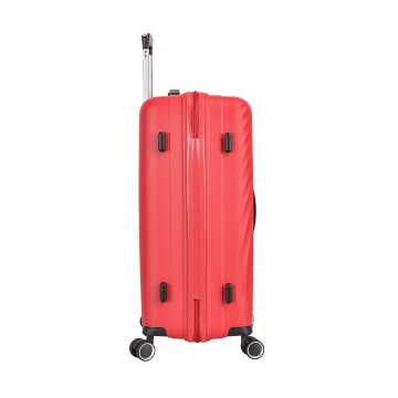 Troler mediu Snowball SW47203, polipropilena, fermoar antifurt, cifru TSA, 4 roti duble, 69 cm, rosu - Img 5