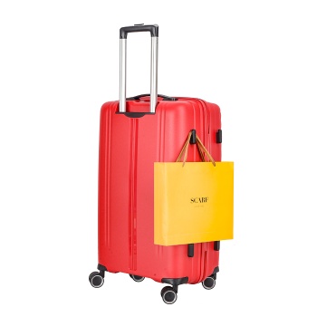 Troler mediu Snowball SW47203, polipropilena, fermoar antifurt, cifru TSA, 4 roti duble, 69 cm, rosu - Img 15