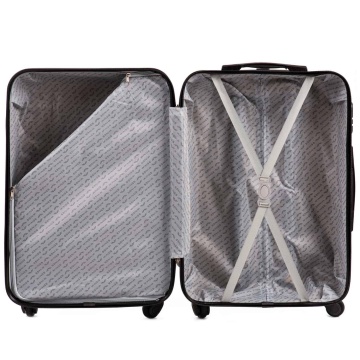 Troler Mediu WINGS ABS 4 Roti AT01- 66 cm Galben Mustar - Img 2