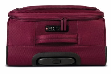 Troler mediu Worldpack Bern F10508, 68x42x27 cm, bagaj de cală, poliester, cifru TSA, 4 roți duble, grena - Img 3