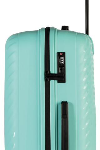 Troler Mediu Worldpack MAUI, F10520, 65 cm, Polipropilenă, Cifru TSA, 4 Roți Duble 360°, Turcoaz - Img 7