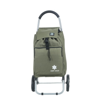 Carucior cumparaturi Madisson SW42028, 55L, 2 roti, buzunar termoizolant, kaki - Img 15