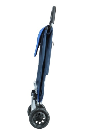 Carucior cumparaturi Madisson SW42034, 2 roti, poliester 600D, negru/gri - Img 11