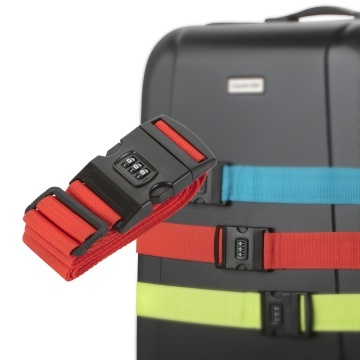 Curea de bagaj cu cifru CarryOn 505007, 183 cm, 100% nylon, rosu - Img 2