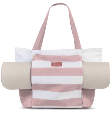 Geanta de Plaja Fabrizio, 58x40x20 cm, 31L, Poliester, F50467, Rose - Img 2