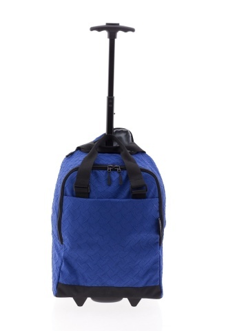Geanta de voiaj cu role, Wizz Air/Ryanair, Nylon/Poliester, Origami, MV 24648 - 40 cm, Albastru - Img 10