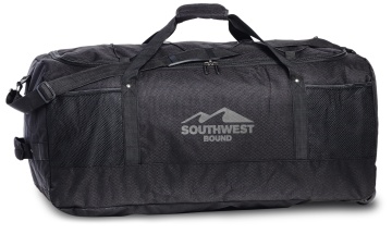 Geanta de voiaj pliabila cu role, Diamond Poliester, Southwest, F30361, 74W, Negru