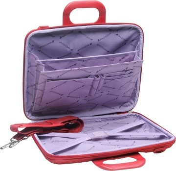 Geanta documente/laptop 13" Madisson SW7115M, pentruWizz Air/Ryanair, Nylon, Rosu - Img 2