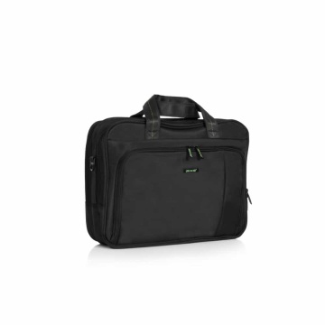 Geanta laptop 15" Lamonza Crest, 41x31x12 cm, negru / verde