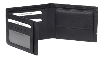 Portofel, Barbati, Piele Naturala, Diplomat, MN 435, Negru - Img 2