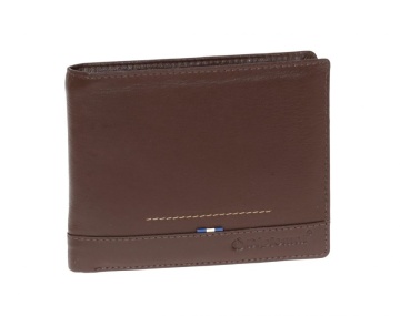 Portofel, Barbati, Piele Naturala, RFID* Secure, Diplomat, MN 111, Maro