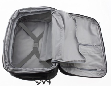 Rucsac avion 40x30x20/25 cm extensibil Vogart Defender, bagaj de mână Wizz Air/Ryanair, poliester, 24/30L, negru - Img 3