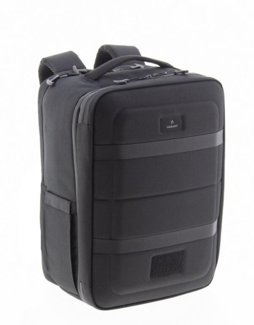 Rucsac avion 40x30x20/25 cm extensibil Vogart Defender, bagaj de mână Wizz Air/Ryanair, poliester, 24/30L, negru - Img 13