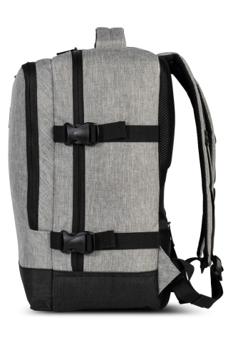 Rucsac Avion 40x30x20 cm Wizz Air/Ryanair, Poliester, 24 L, Bestway Cabin Pro, Gri deschis - Img 5