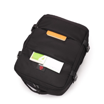 Rucsac Avion Aventor 40x30x20 cm Wizz Air/Ryanair, Poliester, 24 L, Mâner tip Geantă, AV202, Negru - Img 4
