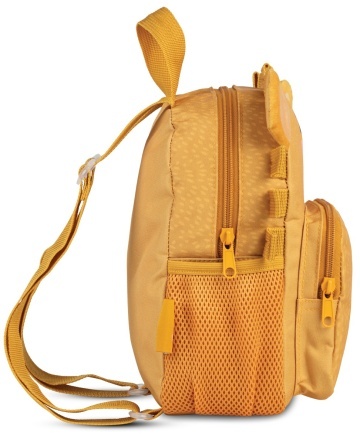 Rucsac copii Fabrizio F20689, 21x24x13 cm, poliester, model leu, galben mustar - Img 5
