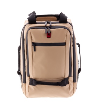 Rucsac cu role 40x25x20 cm, Wizz Air/Ryanair, PVC impermeabil, Gladiator Polar, MG 3958, 14", Bej, RESIGILAT - Img 12