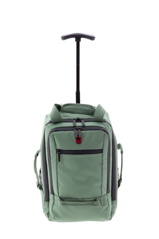Rucsac cu role 40x25x20 cm, Wizz Air/Ryanair, PVC impermeabil, Gladiator Polar, MG 3958, 14", Verde - Img 13