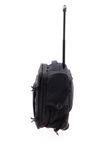 Rucsac cu role 40x30x20/23 cm extensibil, bagaj de mână Wizz Air/Ryanair, 24/28L, poliester hidrofug, 15 inch, Gladiator Loop, negru - Img 9