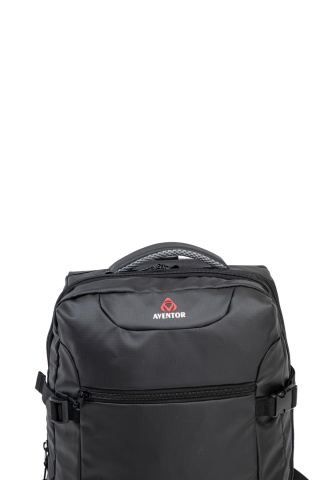 Rucsac cu Role Aventor 40x30x20 cm, Wizz Air/Ryanair, Extensibil, 24 L, Poliester Impermeabil, AV203, Negru - Img 7