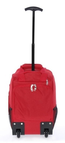 Rucsac cu role pentru Ryanair/Wizz Air Gladiator Metro, bagaj de mână 40x25x20 cm, poliester, MG 2158, laptop 14", rosu - Img 6