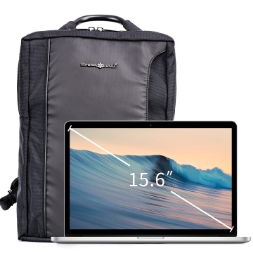Rucsac laptop 15.6", Wizz Air/Ryanair, Snowball, SW22107, poliester 1680D, port USB, negru - Img 5