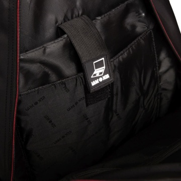 Rucsac laptop 15" Lamonza Toledo 42x31x13 cm, 800 gr, negru / rosu - Img 2