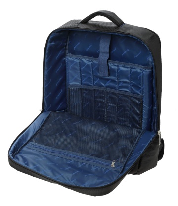 Rucsac mare de călătorie Diplomat, 55x40x20 cm, 40 L, poliester impermeabil, 17 inch, ZC111, negru - Img 2