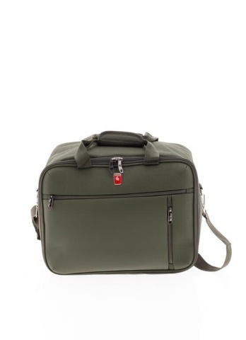 Rucsac tip geanta 40x30x20 cm, bagaj cabina Wizz Air si Ryanair, Gladiator Arctic MG 3728, Kaki - Img 9