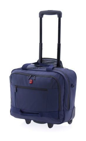 Servieta cu role Gladiator Polar, comp. laptop 14", poliester impermeabil, MG 3948, bleumarin