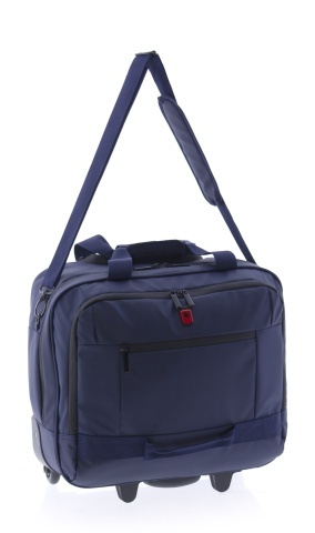 Servieta cu role Gladiator Polar, comp. laptop 14", poliester impermeabil, MG 3948, bleumarin - Img 9