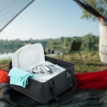 Set 3 piese camping pentru spalat Dutch Mountains: dus solar, rezervor de apa, chiuveta pliabila, 102282 - Img 11