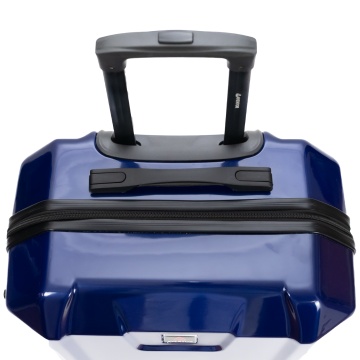 Set Troler de cabină Aventor + Geantă voiaj Benzi 40x25x20 cm, Bleumarin - Img 9