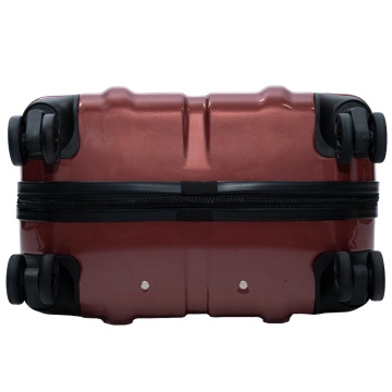 Set Troler de cabină Aventor + Geantă voiaj Benzi 40x25x20 cm, Grena - Img 14