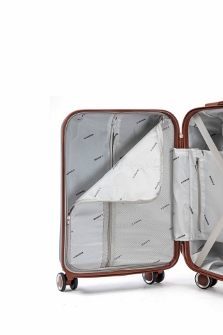 Set Trolere Aventor, ABS, Cifru, 4 Roți Duble 360°, AV107, 3 Piese, Albastru - Img 11