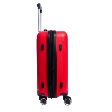 Set trolere extensibile Aventor AV101, 1 bagaj de cabina si 2 de cala, +20% capacitate, fermoar antifurt, polipropilena, cifru TSA, rosu - Img 12