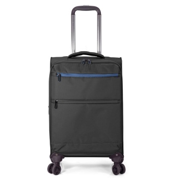 Set trolere extensibile Benzi BZ 5826, poliester, 1 bagaj de cabina si 2 de cala, 4 roti duble la 360°, negru - Img 6