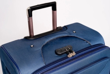 Set trolere Extensibile Rowex Prime, Poliester, 4 Roti duble, Cifru, Bleumarin - Img 5