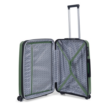 Set trolere TravelZ Swinger, polipropilena, cifru TSA, 4 roti duble, 3 piese, verde - Img 2
