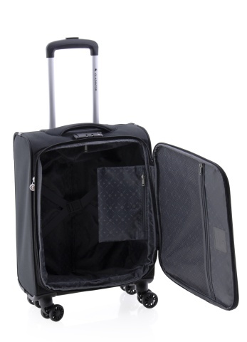 Troler Cabina, 4 Roti Duble, Nylon, Gladiator, Arctic, MG 3710 - 55 cm, Negru - Img 2