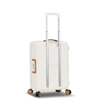 Troler Cabină 55x38x21 cm Snowball, 100% Polipropilenă, Închidere Clapetă, SW57203, Alb/Milky - Img 9