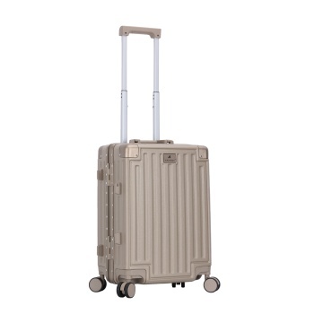 Troler Cabină 55x38x22 cm, ABS, Închidere Clapetă, Cifru, Madisson, SW66503, Auriu