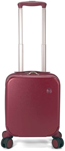 Troler cabina Benzi XS, 40x30x20 cm - bagaj de mana avion Wizz Air, ABS, BZ 5789, grena - Img 5